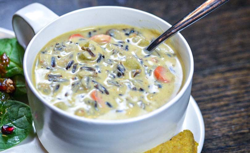 creamy wild rice soup