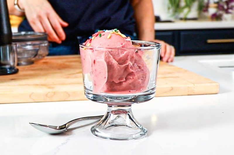 Strawberry Banana Nice Cream